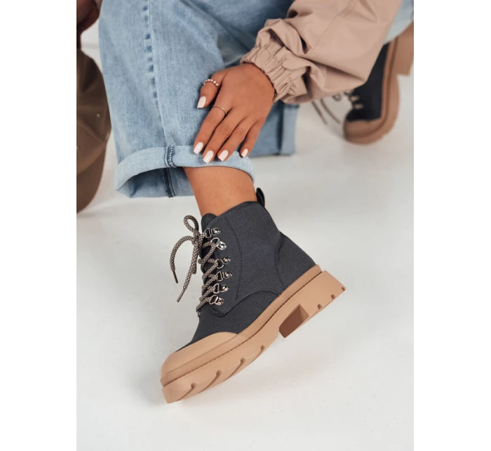 dámské kozačky modré Dstreet model 21974523 - FashionStreet