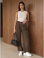 Spodnie damskie joggery z paskiem fango model 22383533 - FashionStreet