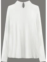 Elegantná blúzka vo farbe ecru s golierom (8522/1) Elegantná blúzka vo farbe ecru s golierom (8522/1)