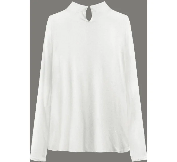 Elegantná blúzka vo farbe ecru s golierom (8522/1) Elegantná blúzka vo farbe ecru s golierom (8522/1)