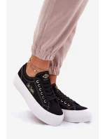 Dámské textilní tenisky na platformě model 21693274 černé - Lee Cooper