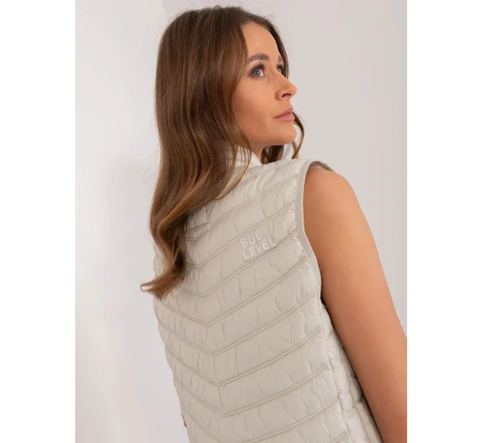 Kamizelka model 20095029 jasny beżowy - FPrice Kamizelka model 20095029 jasny beżowy - FPrice