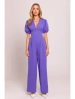 model 20970752 Kombinéza s puff rukávy světle fialová - Moe