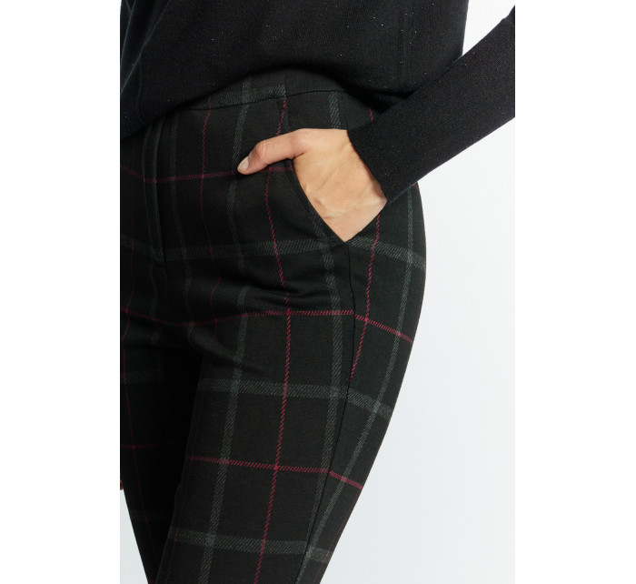 Monnari Kalhoty Dámské kostkované kalhoty Multi Grey