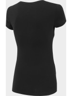Dámske bavlnené tričko 4F TSD300 Čierne