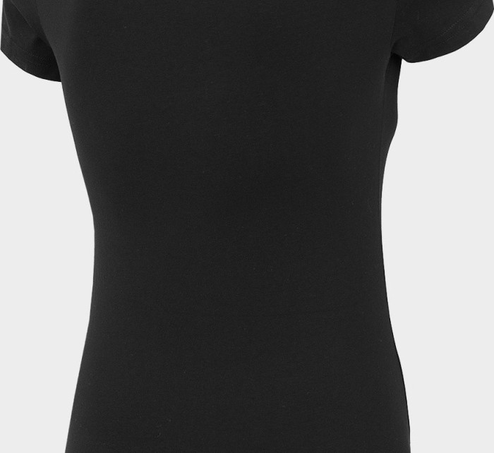 Dámske bavlnené tričko 4F TSD300 Čierne