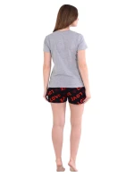 Dámske pyžamo 01/239 šedé s medveďom - Karol