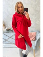 Tunika nadmernej veľkosti 0017 červená - Kesi