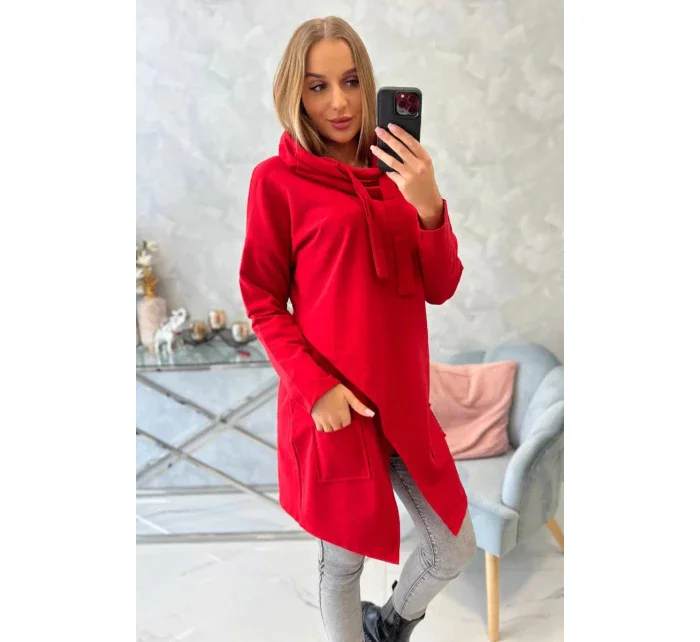 Tunika nadmernej veľkosti 0017 červená - Kesi
