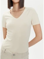 Dámské Slim fit tričko model 21266065 11S Ecru - 4F