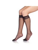 Dámske hodvábne pančuchy FLY 15 den Black - Bellinda