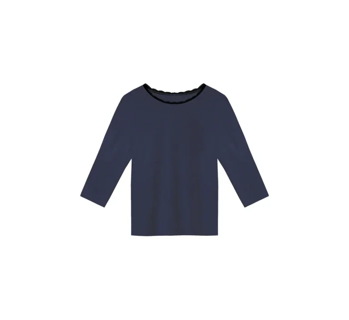 BLÚZKA MARGOT 3/4 NÁMORNÍCKA MODRÁ BLÚZKA MARGOT 3/4 NÁMORNÍCKA MODRÁ