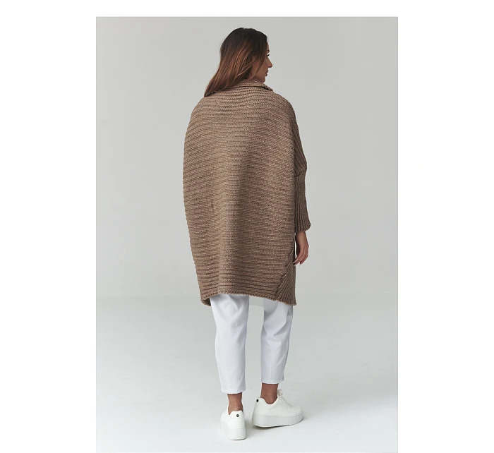 Zapínanie svetra model 226877 Makadamia