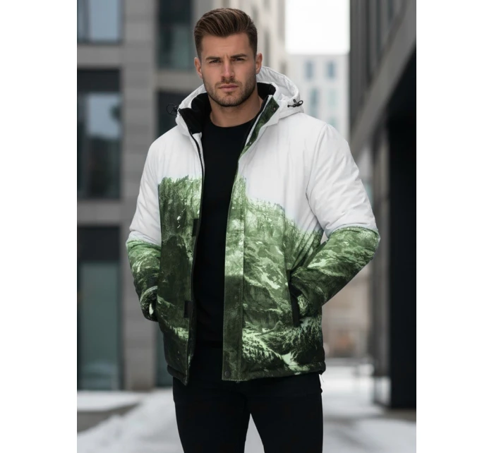 Pánská zimní lyžařská bunda zelená Dstreet model 21995669 - FashionStreet Pánská zimní lyžařská bunda zelená Dstreet model 21995669 - FashionStreet