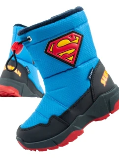 Detské zimné snehové topánky Leomil Superman teplé pre chlapca