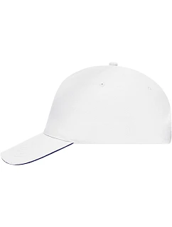 MB 35 5 panelová sandwich kšiltovka model 22502329 white/navy - Daiber