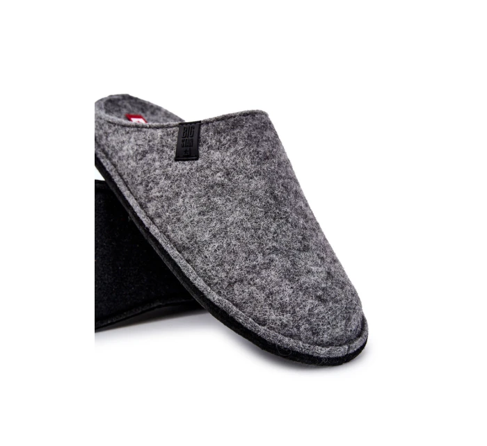 Klasické pánské pantofle Big Star model 21601045 šedé - Big Star Shoes