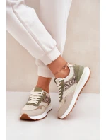 Dámské Sportovní Boty S Na Platformě Zelené model 21689026 - Boto
