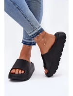 Pěnové dámské sandály na platformě černé model 21697861 - EVENTO