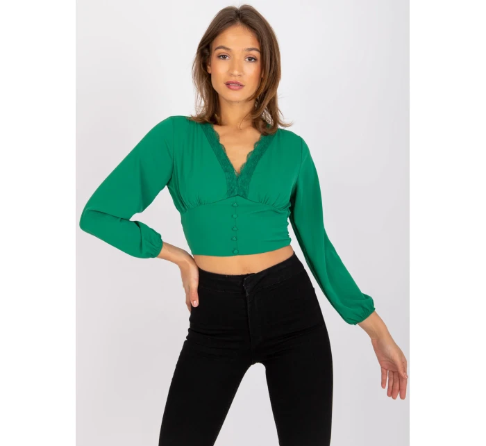 Blúzka DHJ BZ 15672.40 zelených