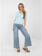Sweter PM SW model 21923950 jasny niebieski - FPrice Sweter PM SW model 21923950 jasny niebieski - FPrice
