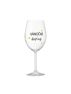 Vianočný pohár - číry pohár na víno 350 ml