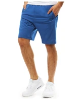 Pánske krátke teplákové šortky modré FashionStreet SX2391