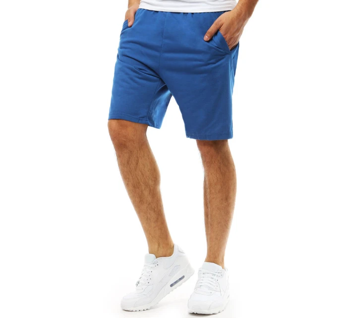 Pánske krátke teplákové šortky modré FashionStreet SX2391