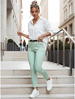 Dámske nohavice chinos s opaskom LINESKA mint FashionStreet UY2574 Dámske nohavice chinos s opaskom LINESKA mint FashionStreet UY2574