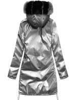 Čierna obojstranná dámska zimná bunda (1908)