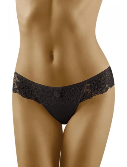 Dámská tanga model 17734013 black WOLBAR - Wol-Bar