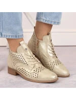 Ažurové boty W model 21939779 zlaté - Potocki