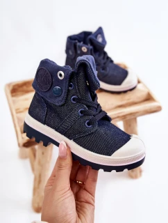 Dětské vysoké tenisky námořnická modrá model 21593117 - Boto