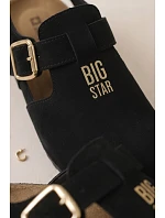 Dámske sandále z prírodného semišu Big Star TT274544 Black