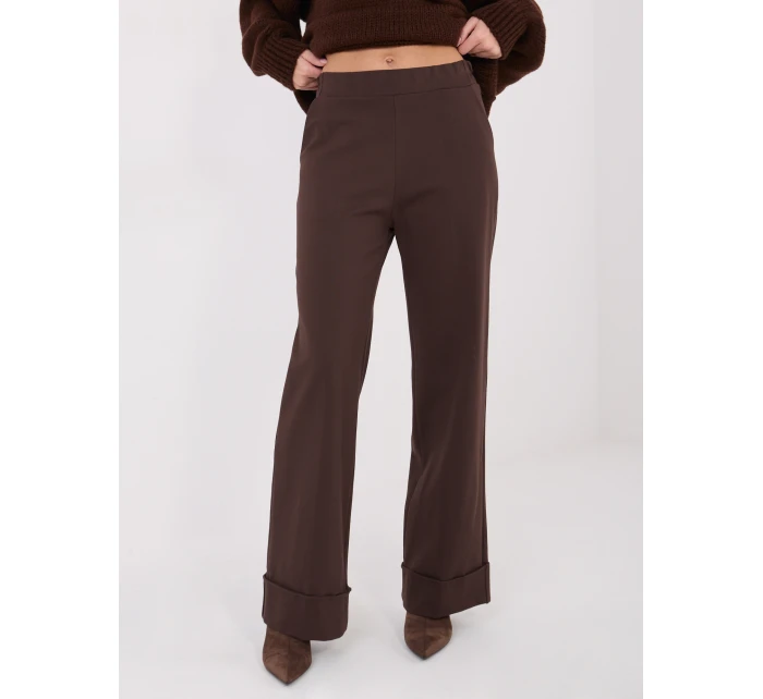 Spodnie IT SP model 21782407 ciemny brązowy - FPrice