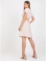 Dámské šaty CA SK model 21122199 Světle béžová - Rue Paris