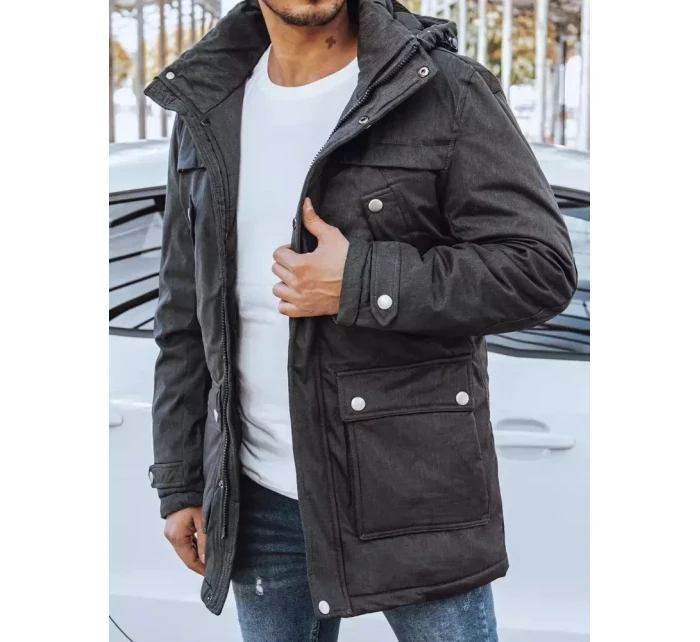 Pánská zimní bunda tmavě šedá Dstreet model 21966658 - FashionStreet