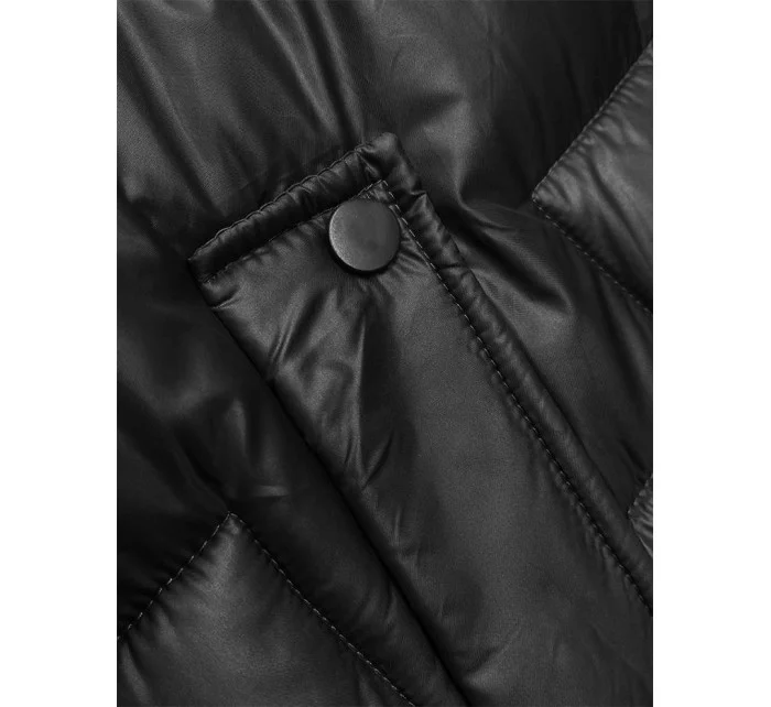 Černá dámská vesta s kapucí model 18838446 - S'WEST