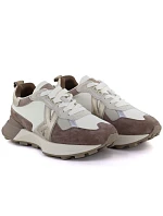 Dámska kožená športová obuv beige Kobbo 66954