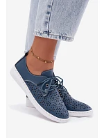 Dámske kožené poltopánky Azura Dark Blue Softie Dámske kožené poltopánky Azura Dark Blue Softie