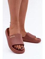 Dámské pěnové pantofle Big Star model 22339963 Hnědé - Big Star Shoes Dámské pěnové pantofle Big Star model 22339963 Hnědé - Big Star Shoes