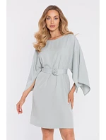 M908 Šaty s ozdobnými širokými rukávmi - mentolové M908 Šaty s ozdobnými širokými rukávmi - mentolové