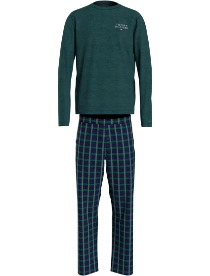Pánské pyžamo  zelené káro  model 19062131 - Tommy Hilfiger