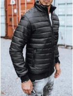 Pánska prechodná prešívaná bunda čierna FashionStreet TX3270z