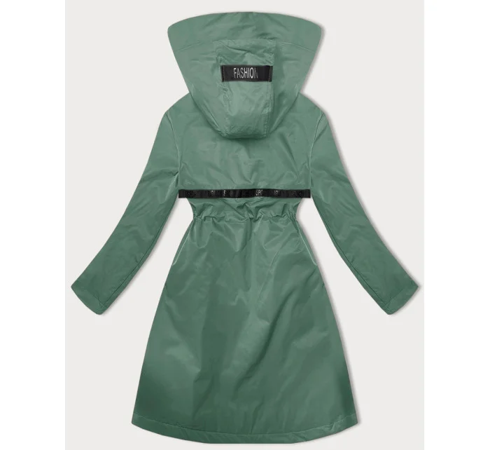 Světle zelená dámská bunda s kapucí model 20927375 - LHD