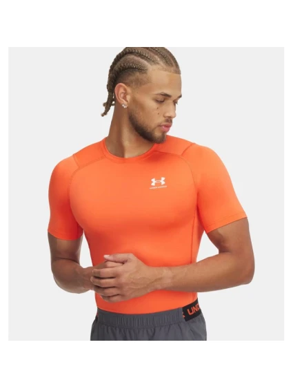 UA HG Armour Comp SS pánske tréningové tričko oranžové (1361518-847)
