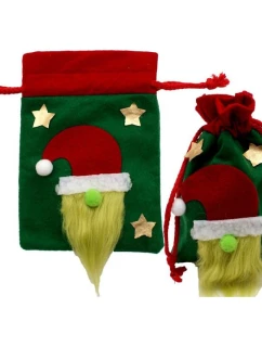 Vianočné darčekové vrecko s Mickey 15x20 cm