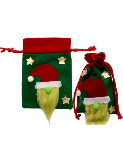 Vianočné darčekové vrecko s Mickey 15x20 cm