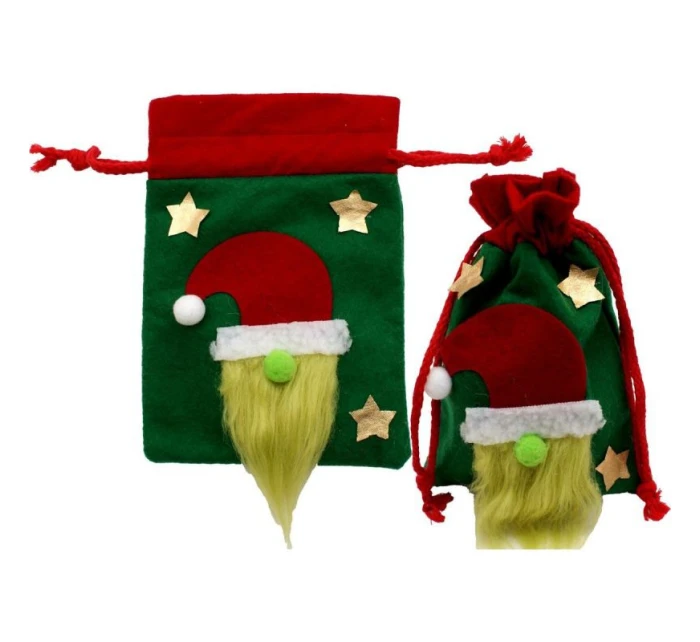 Vianočné darčekové vrecko s Mickey 15x20 cm