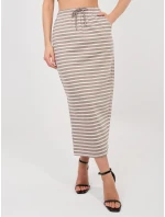 Spódnica model 22024922 ciemny bezowy - FPrice
